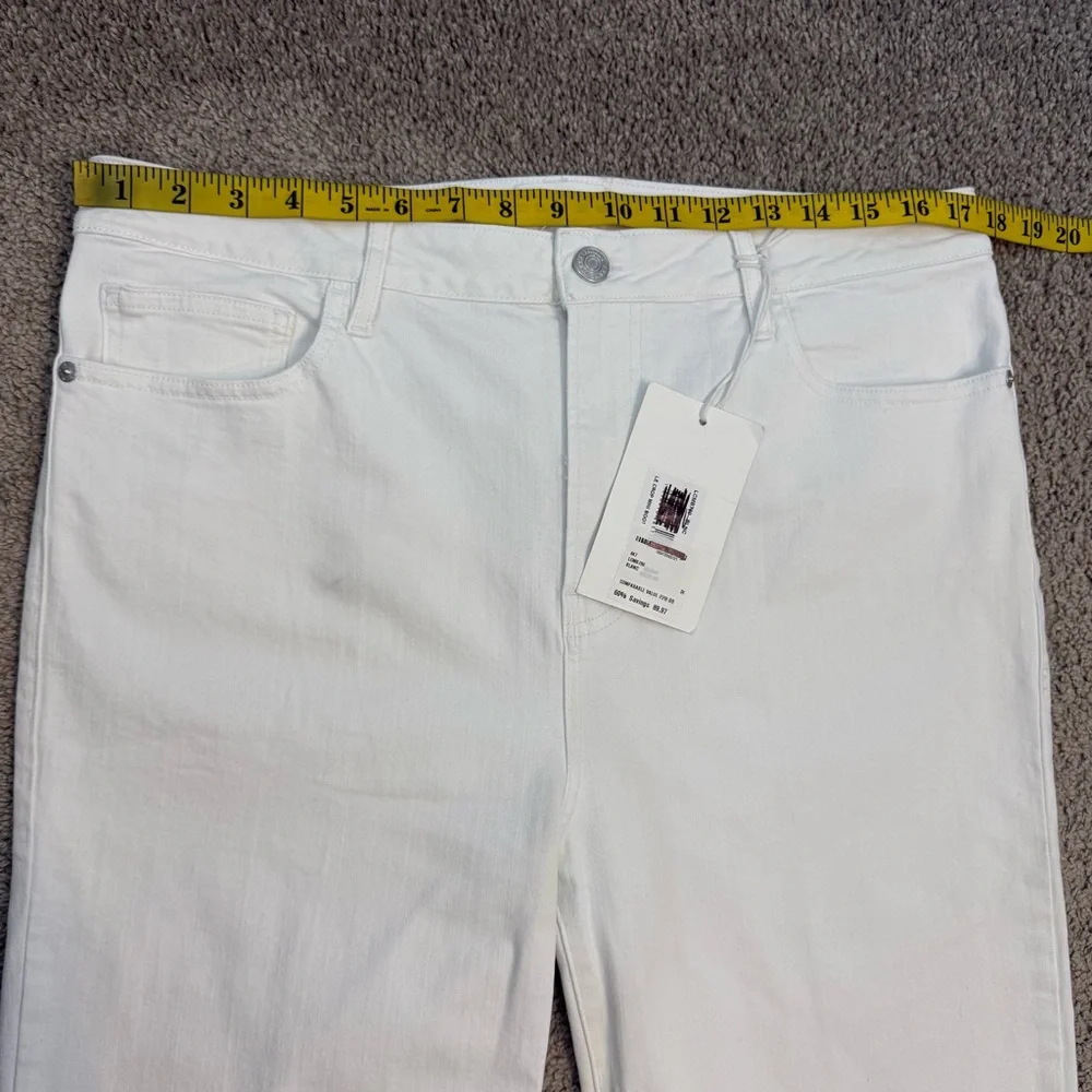 Frame Denim Le Crop Mini Boot Cut Jeans White 32 - Picture 10 of 12